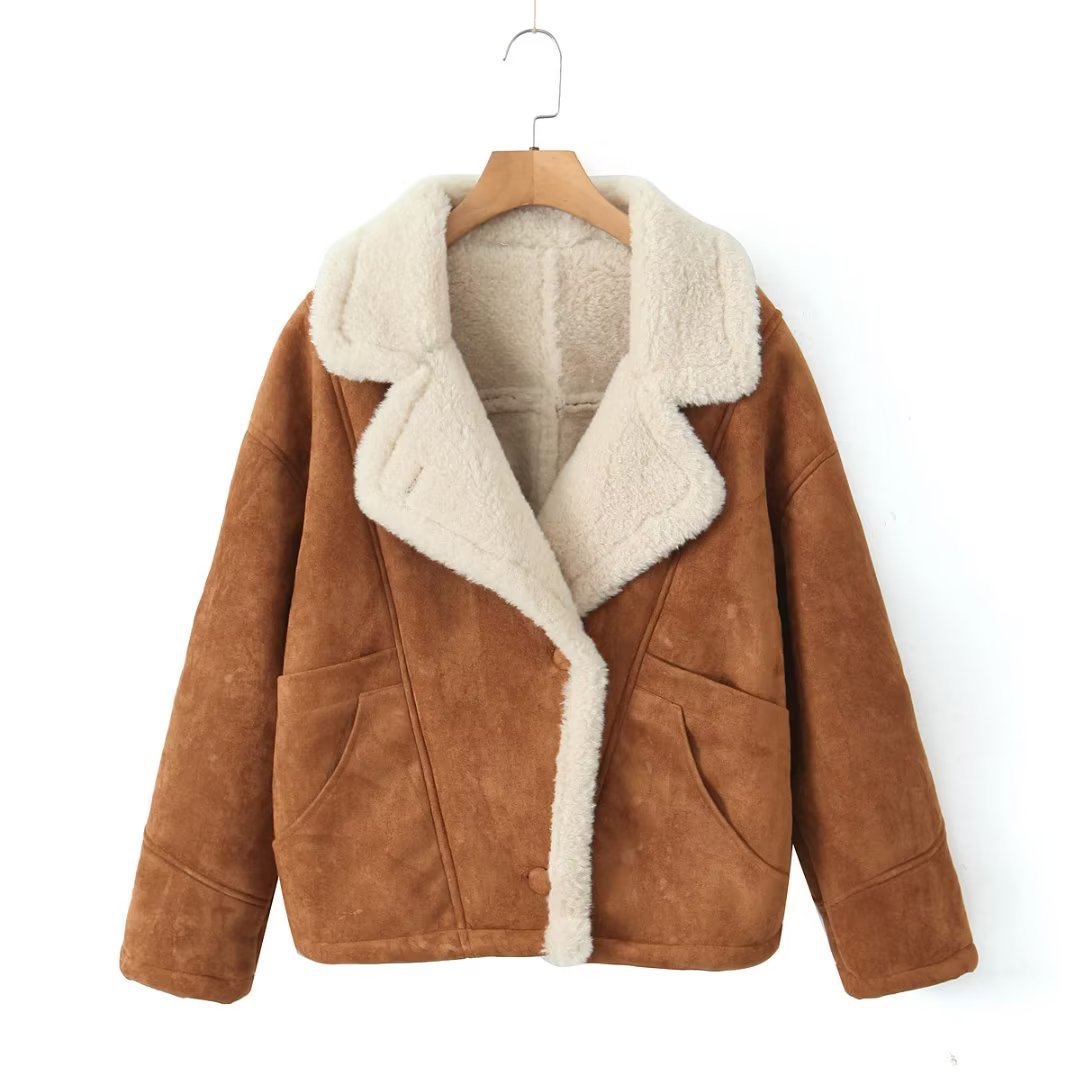 Damen weiche und warme Teddyjacke Krohn-e