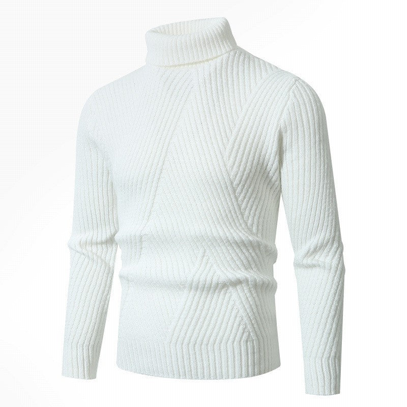 Damen Rollkragenpullover mit strukturiertem Design von Krohn-e