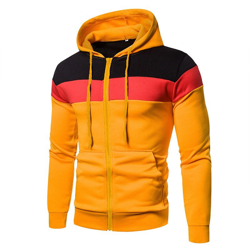 Herren modische Kapuzenjacke mit Farbblockdesign Krohn-e