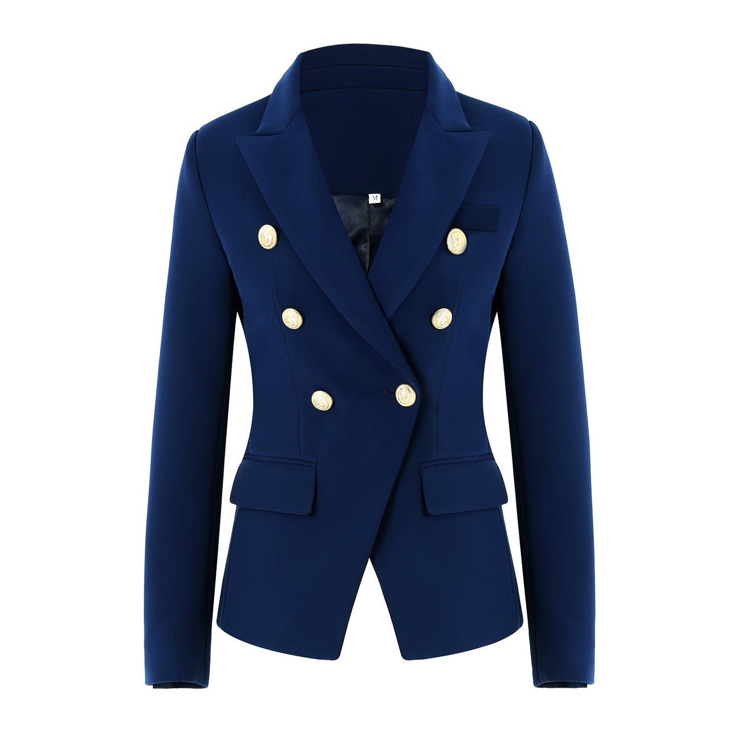 Damen Elegante Doppelreihige Blazerjacke mit goldenen Knöpfen Krohn-e