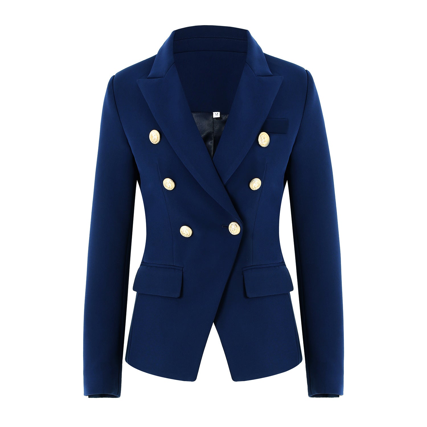 Damen Elegante Doppelreihige Blazerjacke mit goldenen Knöpfen Krohn-e