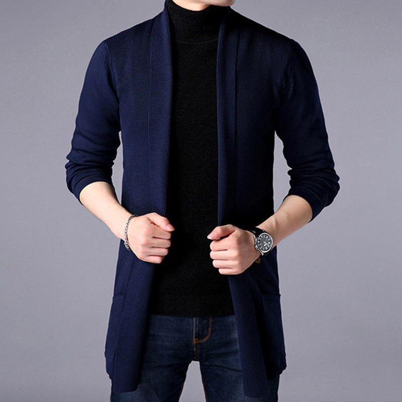 Herren Strickjacke mit offenem Schnitt und praktischem Taschen Krohn-e