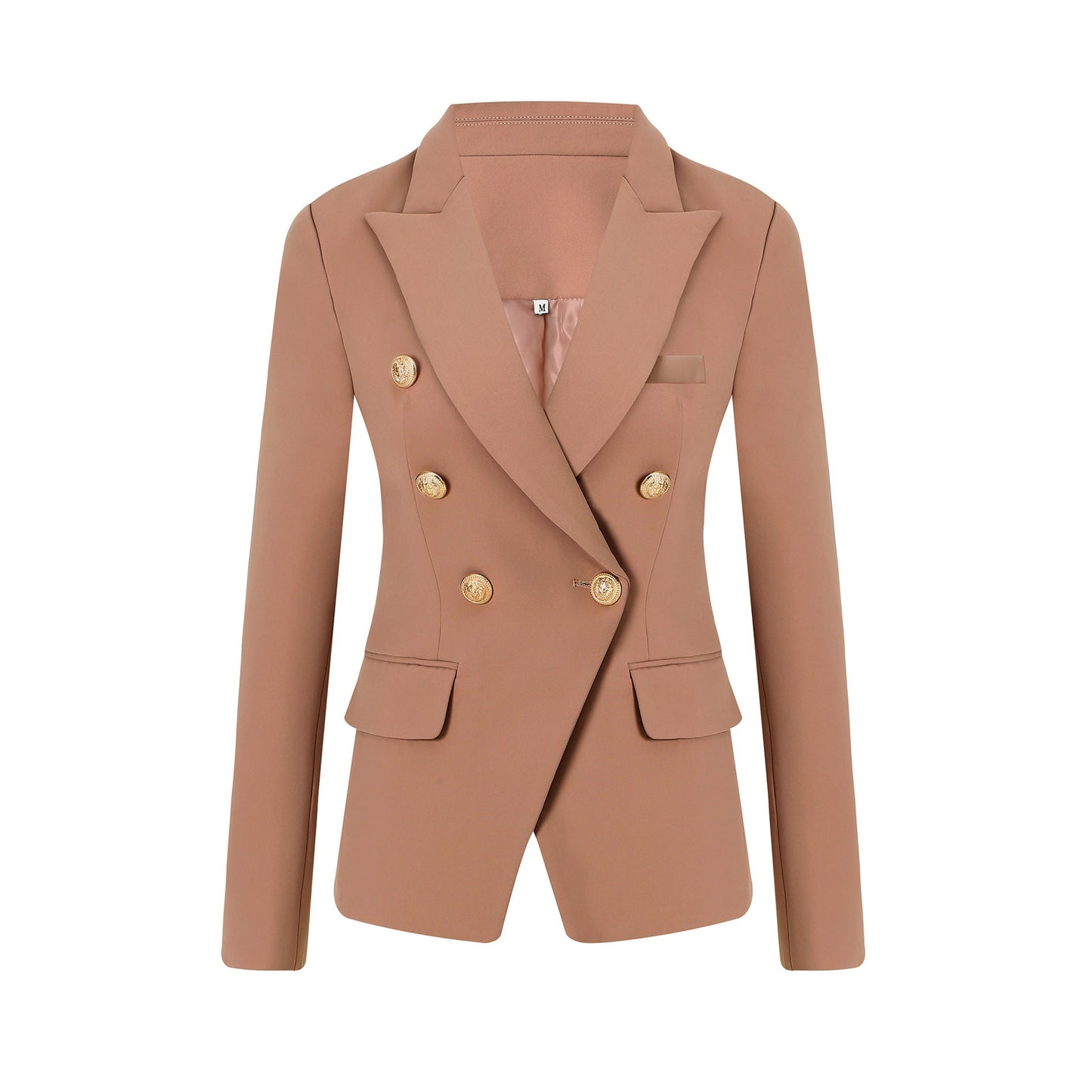 Damen Elegante Doppelreihige Blazerjacke mit goldenen Knöpfen Krohn-e