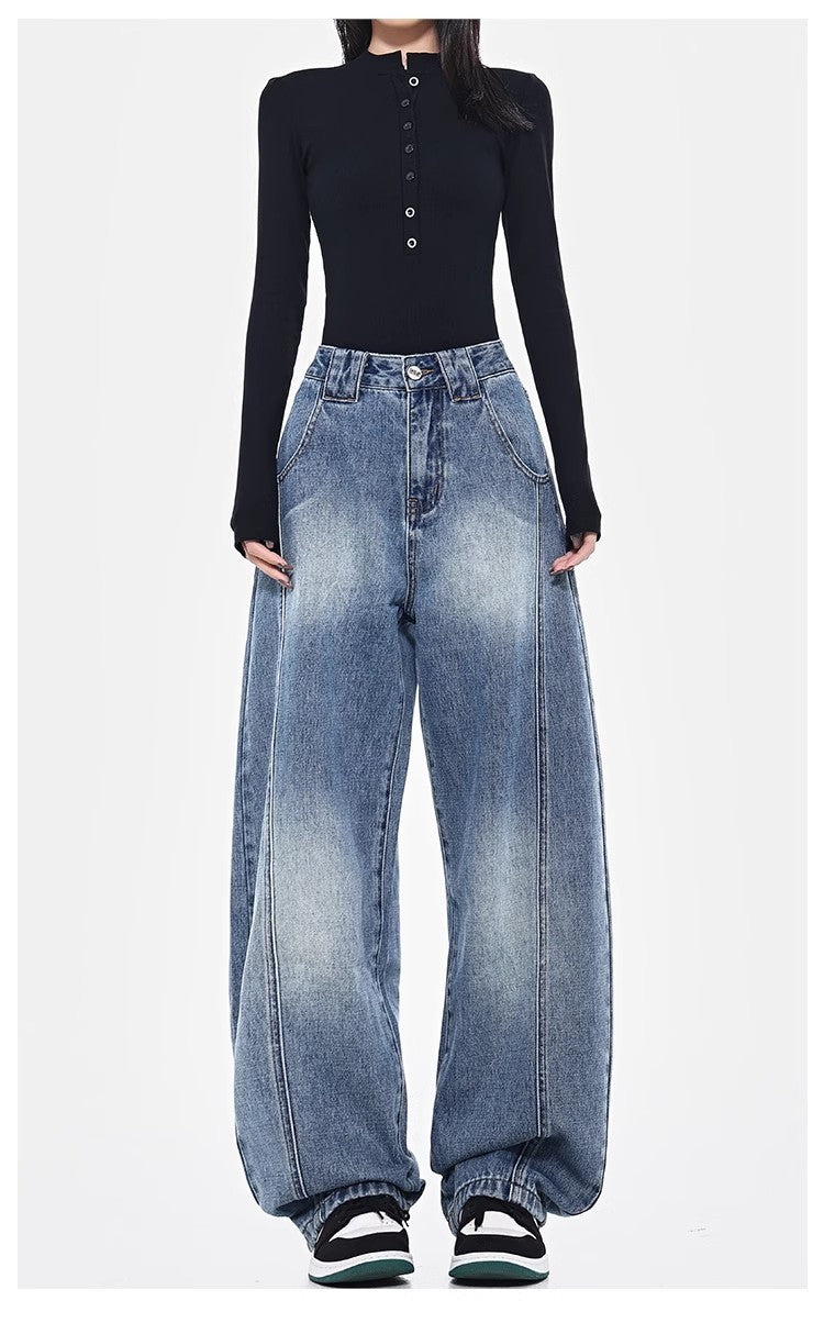Damen Oversize Jeanshose Krohn-e