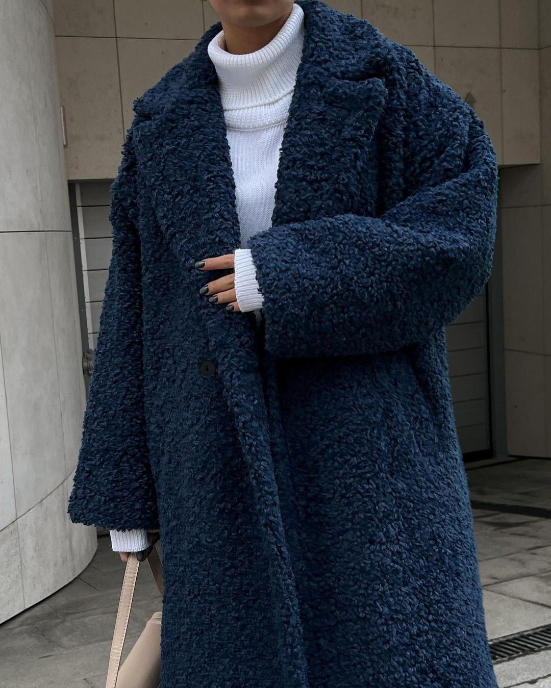 Damen Kuschelige Teddyfelljacke im eleganten Oversize-Design Krohn-e