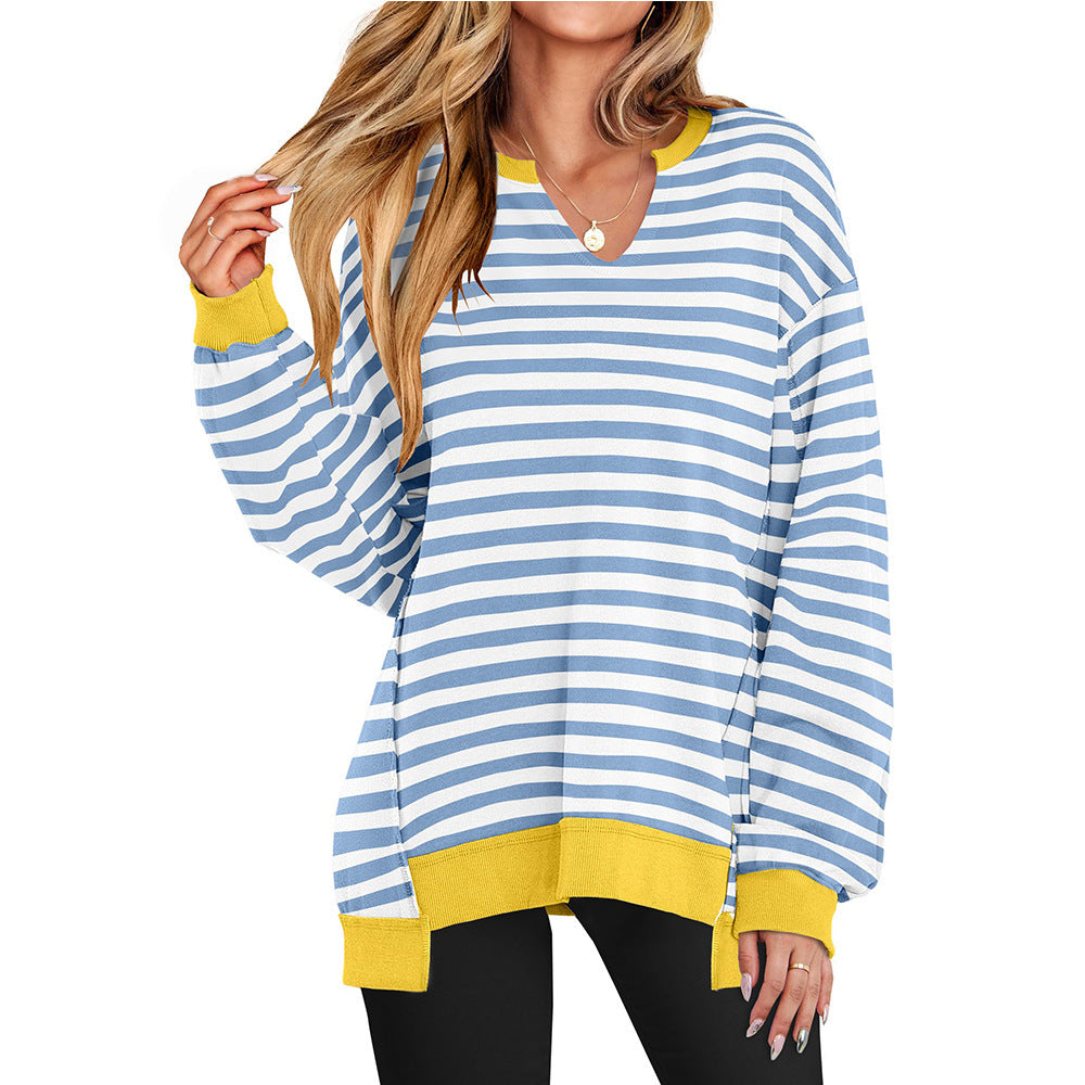 Damen Lässiger pullover mit V-Ausschnitt und überschnittenen Ärmeln Krohn-e