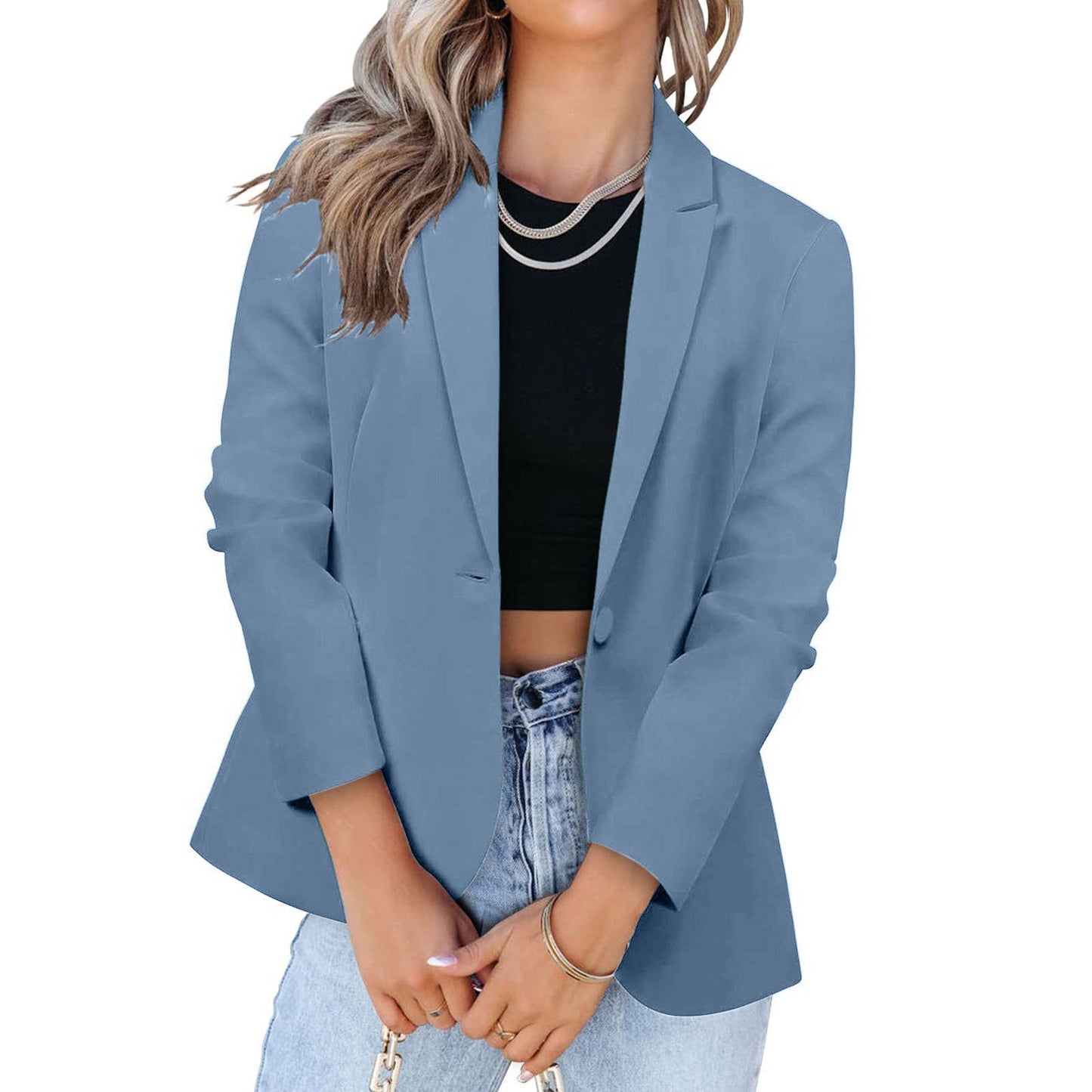 Damen Eleganter Blazer mit modernem Schnitt und praktischen Taschen Krohn-e