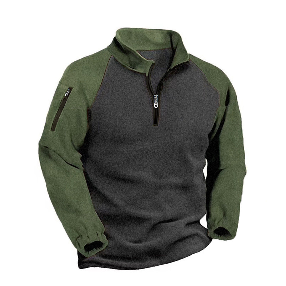 Herren funktionale Fleecejacke mit Stehkragen und Reißverschluss Krohn-e