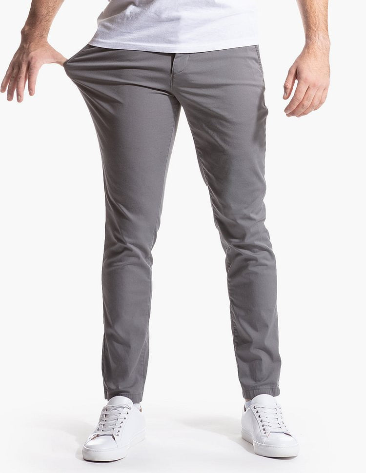 Herren Slim-Fit Chinohose aus atmungsaktivem Material Krohn-e