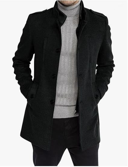 Herren modische Freizeitjacke mit schützendem Kragen und praktischen Seitentaschen Krohn-e
