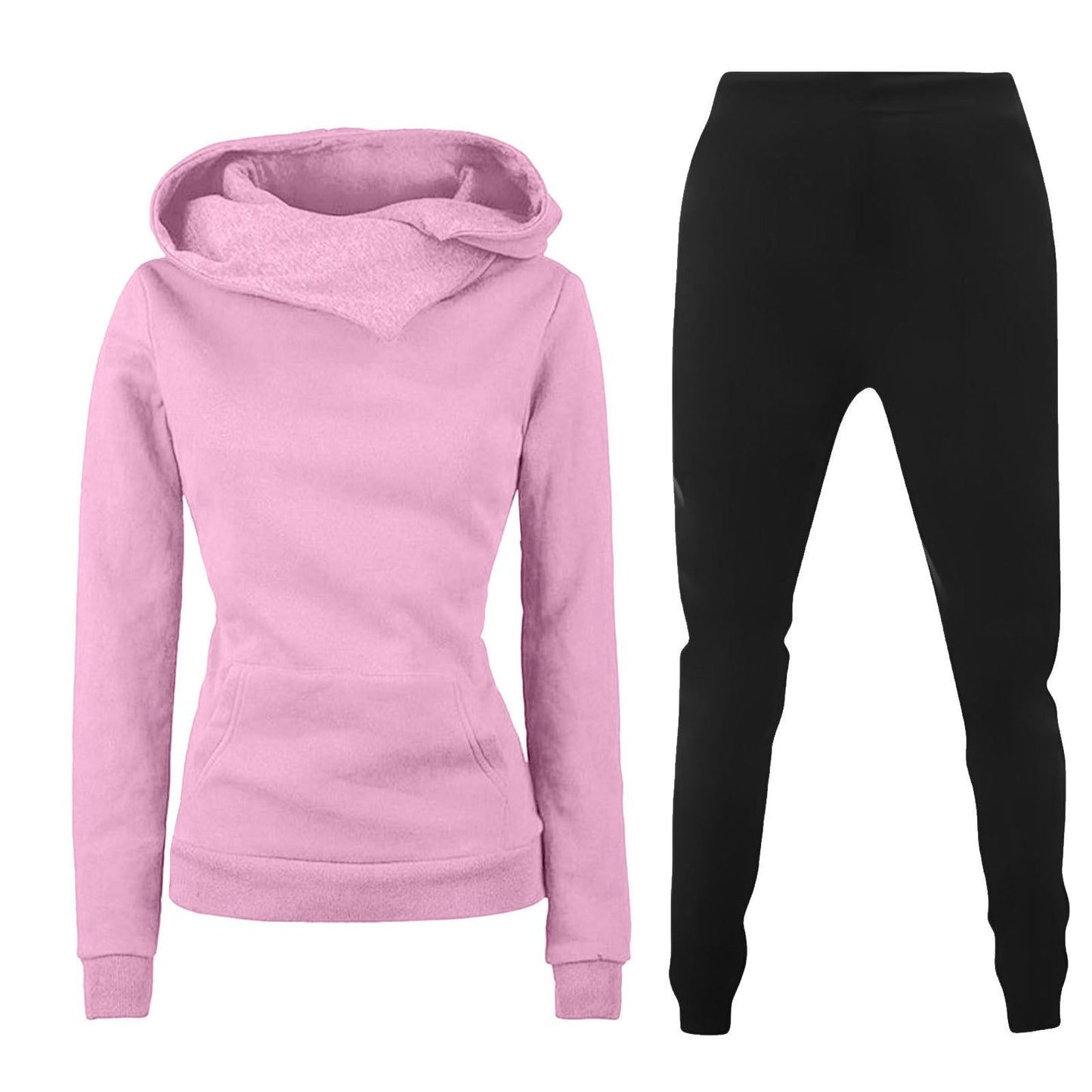 Damen Kapuzenpullover und Sporthose Kombination Krohn-e