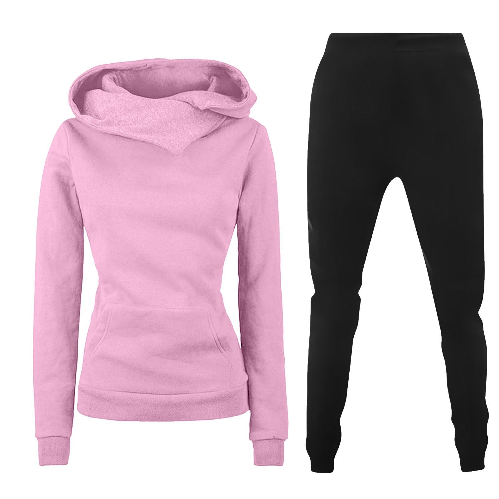 Damen Kapuzenpullover und Sporthose Kombination Krohn-e