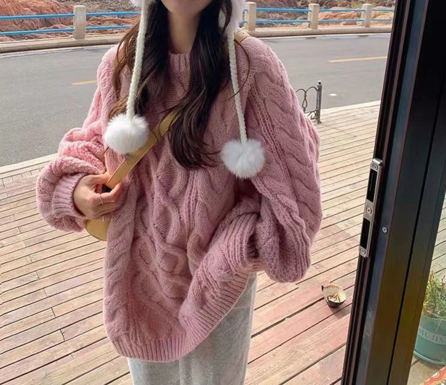 Großer Damen-Strickpullover Aurora