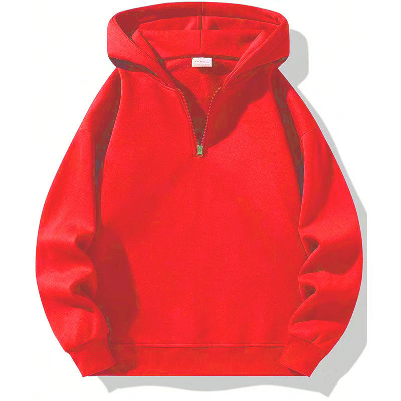 Herren sportlicher Kapuzenpullover mit halbem Reißverschluss Krohn-e