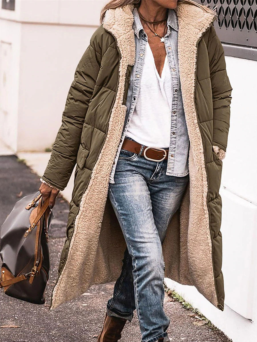Damen Teddy-Parka mit besonders weichem Innenfutter und figurbetontem Design Krohn-e