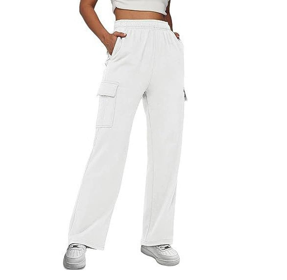 Damen Cargo-Hose mit weitem Bein und praktischen Seitentaschen Krohn-e