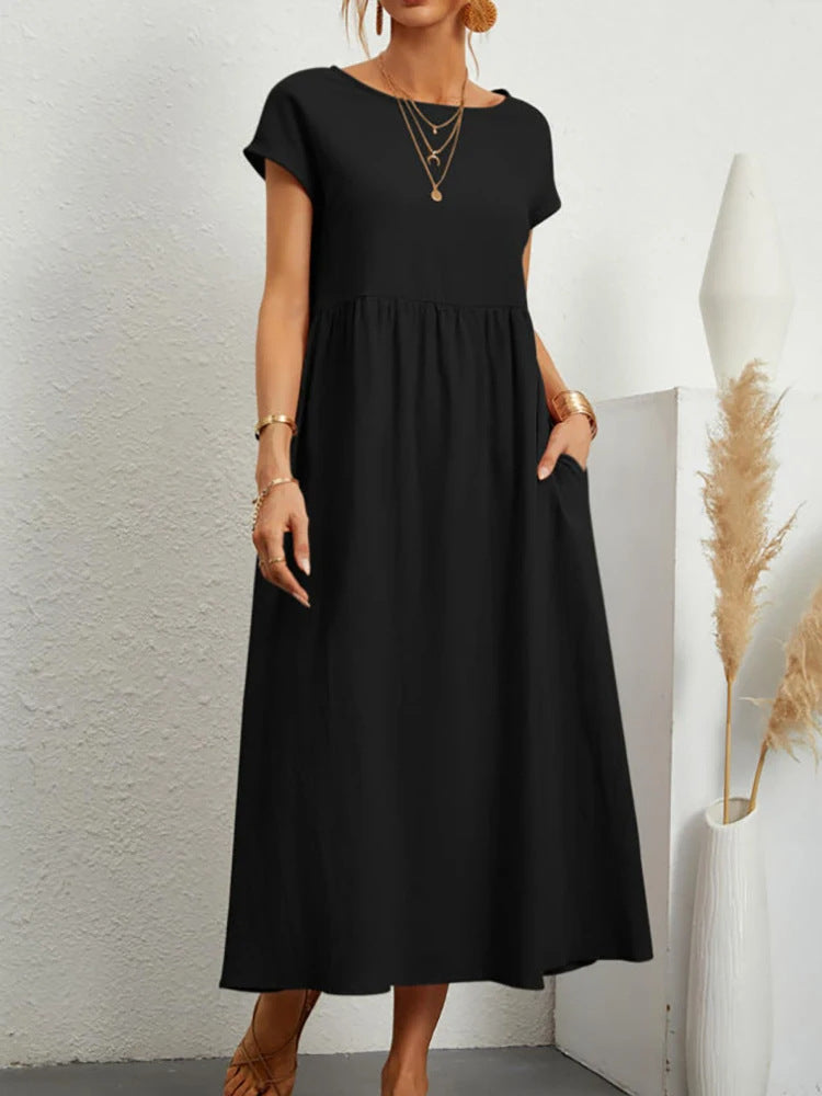 Damen Maxikleid aus leichtem, luftdurchlässigem Stoff Krohn-e