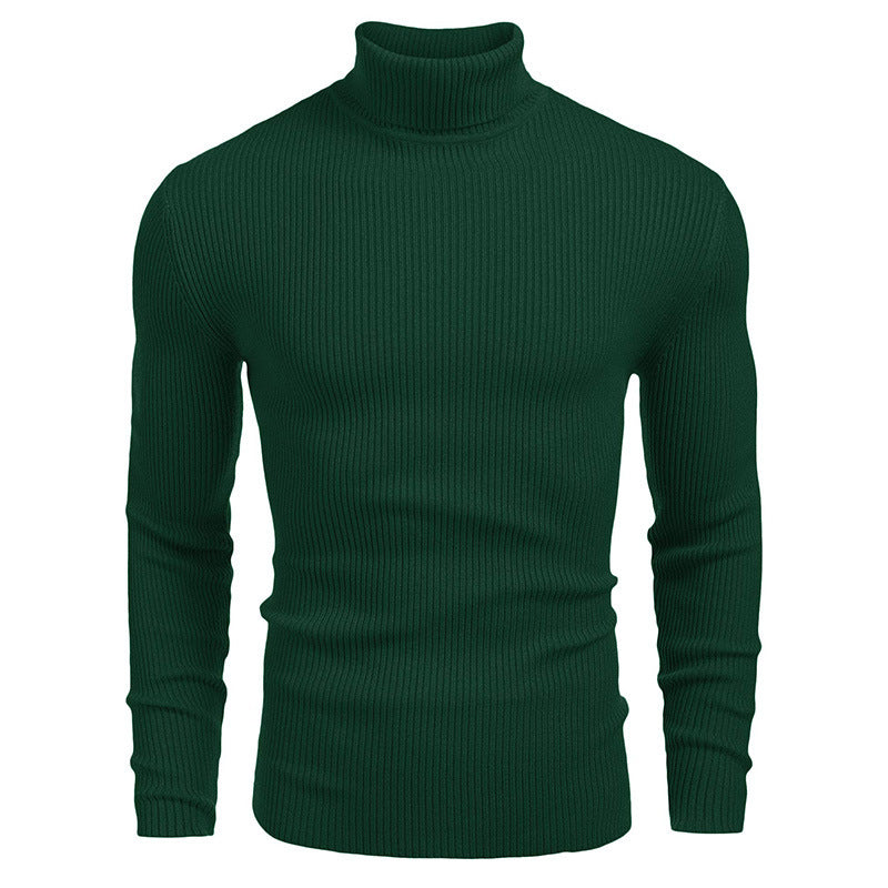 Herren Rollkragenpullover aus feinem Rippstrick Krohn-e