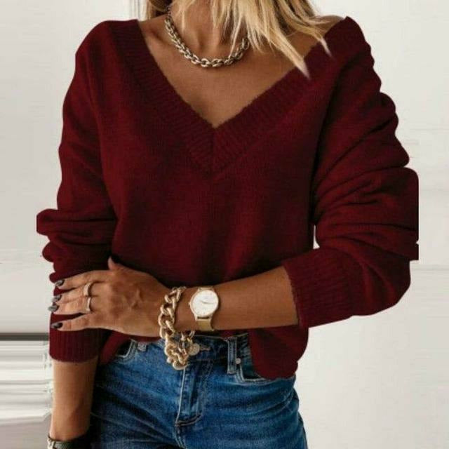 Krohn-e | Pullover mit V-Ausschnitt