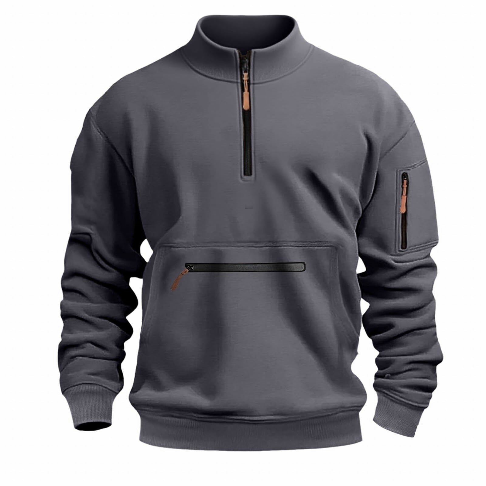 Herren funktionale Sweatshirt mit Reißverschluss Krohn-e