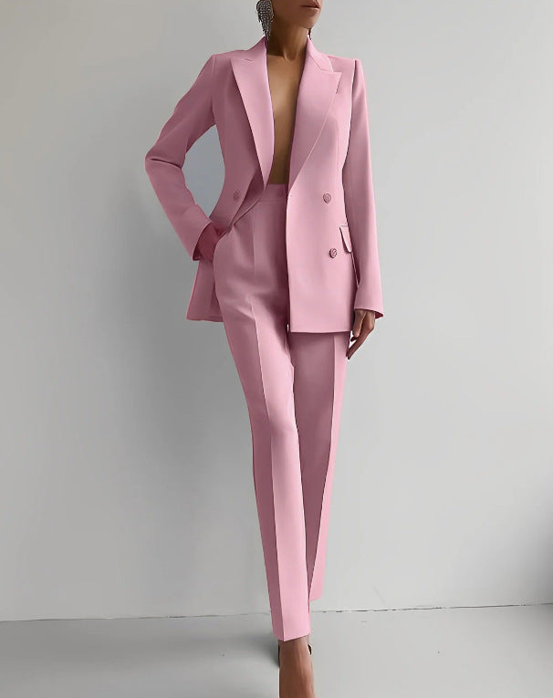 Krohn-e | stilvolle maßgeschneiderte Anzug - elegantes Blazer- und Hosen-Set für Frauen