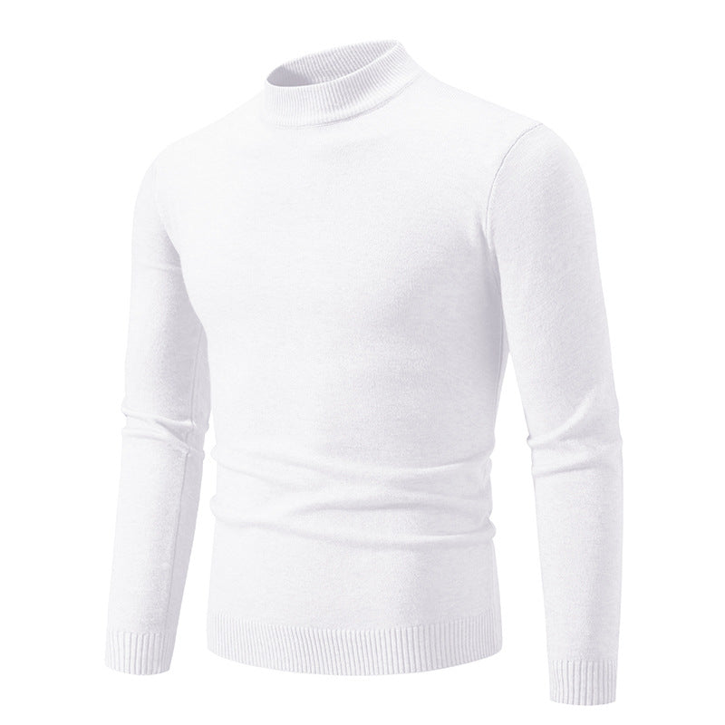 Herren Feinstrickpullover mit hohem Kragen und elastischen Bündchen Krohn-e