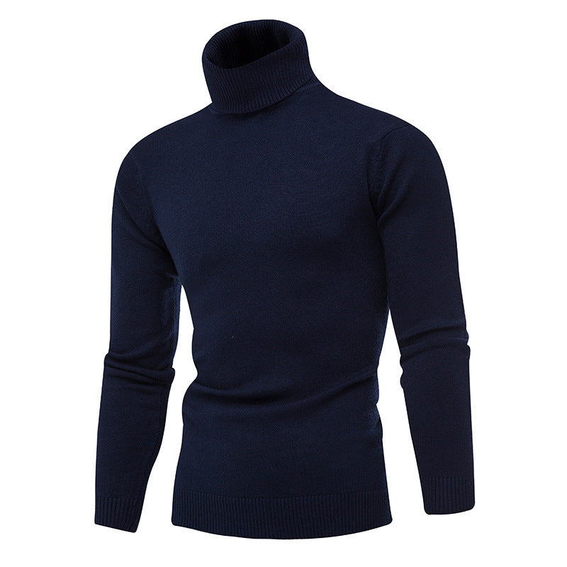 Herren Strickpullover mit hohem Kragen Krohn-e