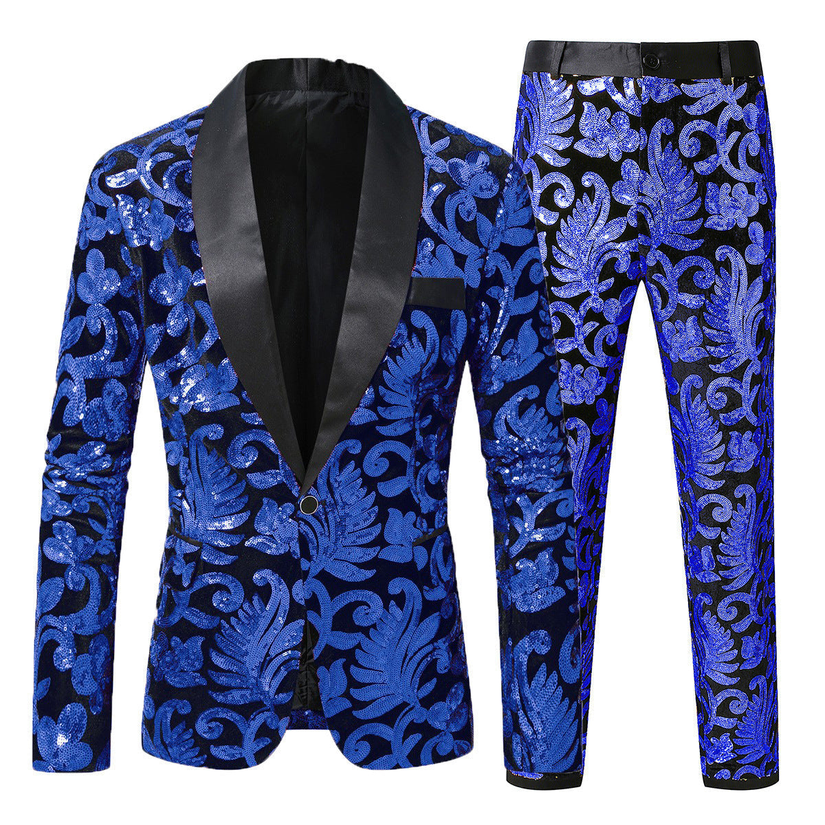 Herren glamouröses Pailletten-Anzugset Krohn-e