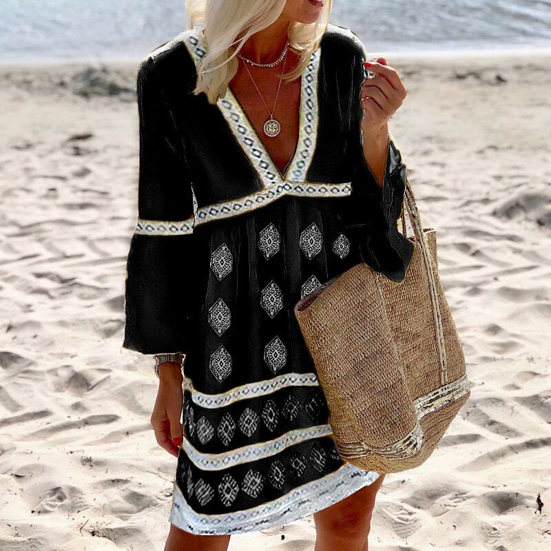 Elegantes Midikleid mit langen Ärmeln von Fudus