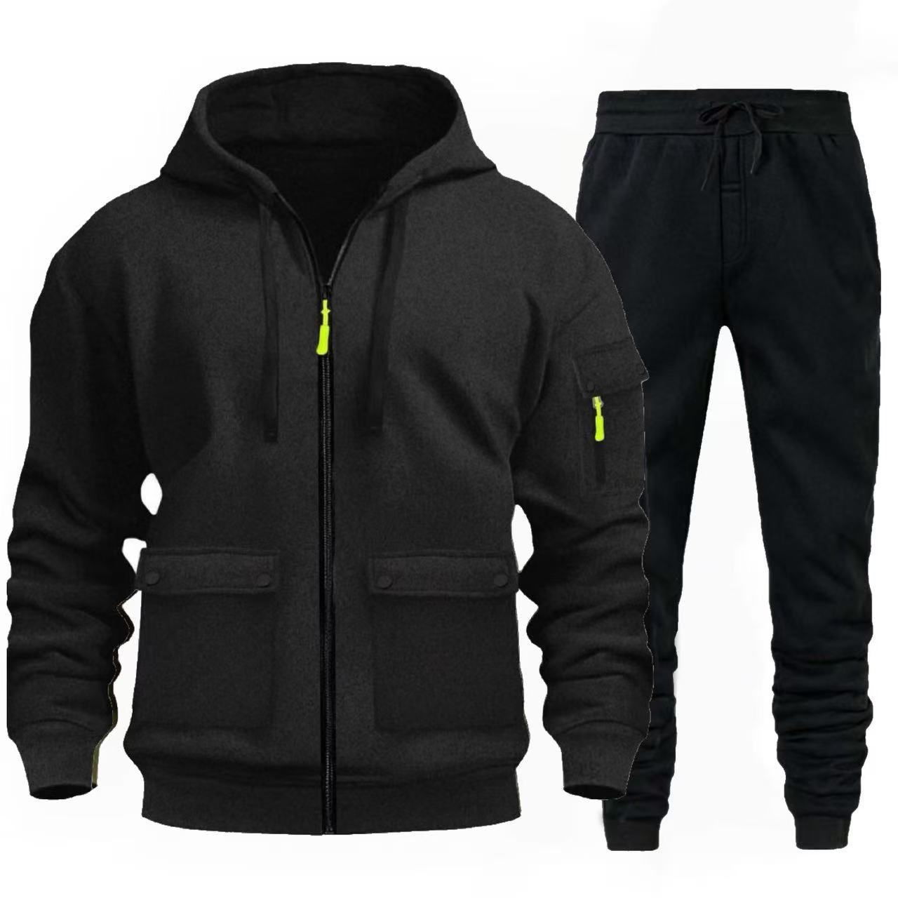 Herren sportlicher Jacke mit praktischen Taschen und Jogginghose Krohn-e