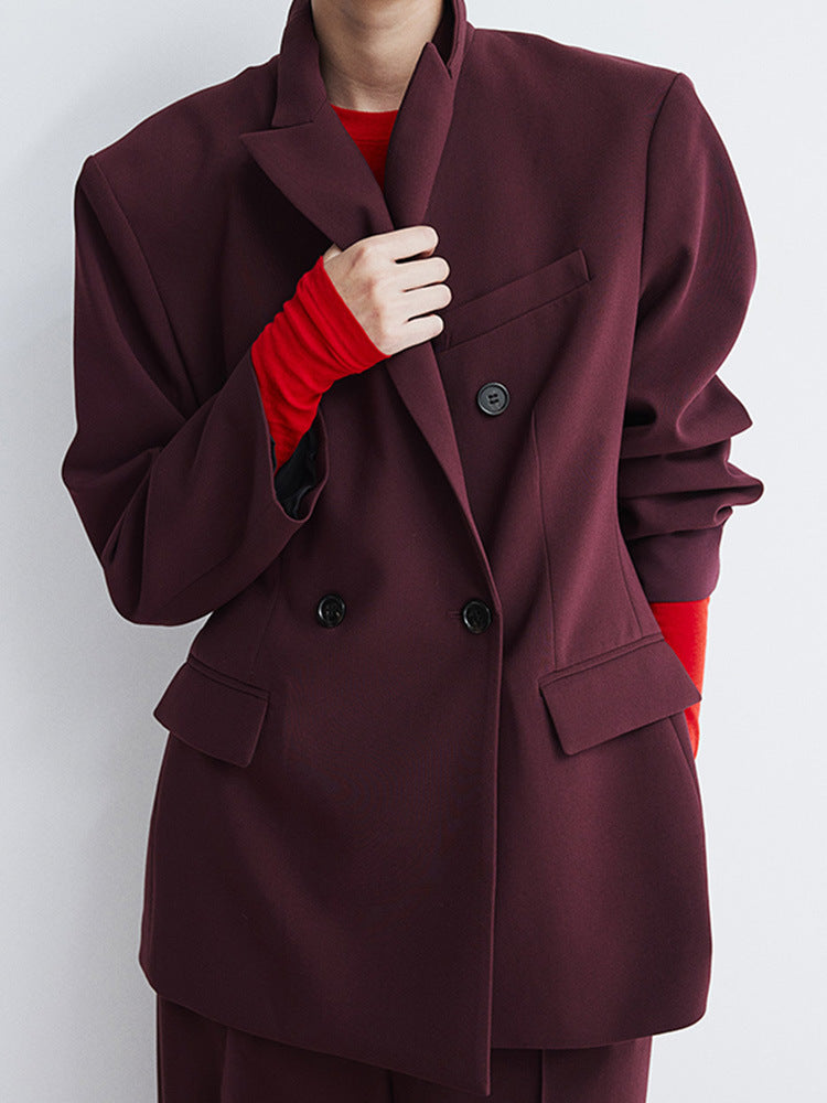 Damen Oversized Blazer mit doppelter Knopfleiste und modernem Schnitt Krohn-e