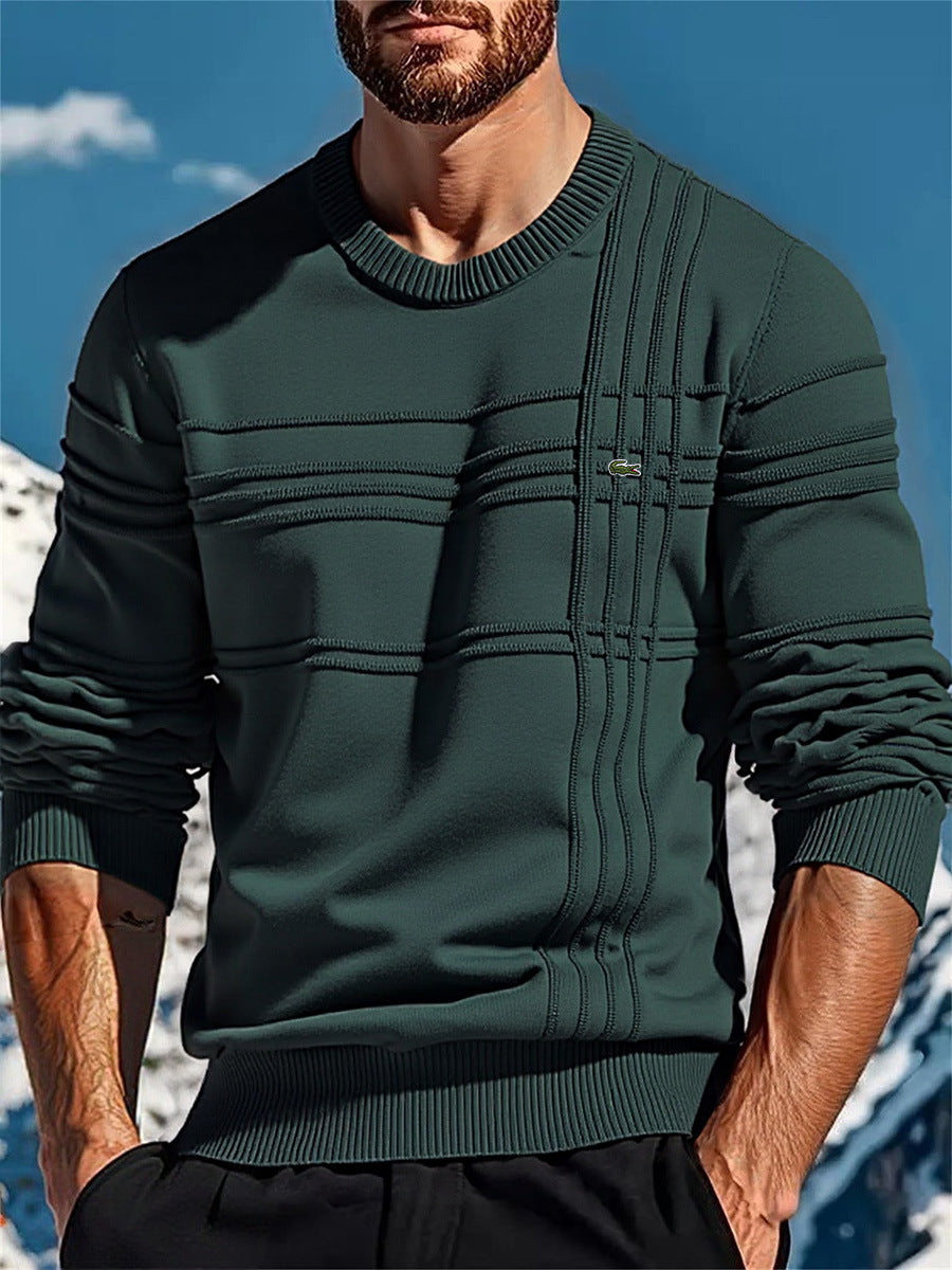 Herren stylischer Strickpullover mit einzigartigen Texturdetails Krohn-e