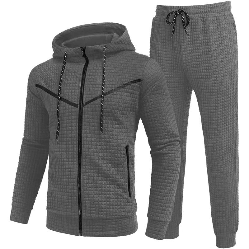 Herren Fleece-Jogginganzug mit strukturiertem Design Krohn-e