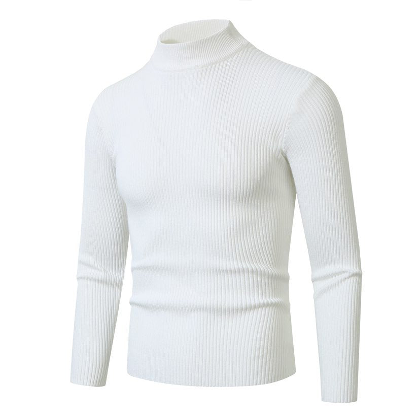 Herren Rollkragenpullover aus hochwertiger Rippenstruktur Krohn-e