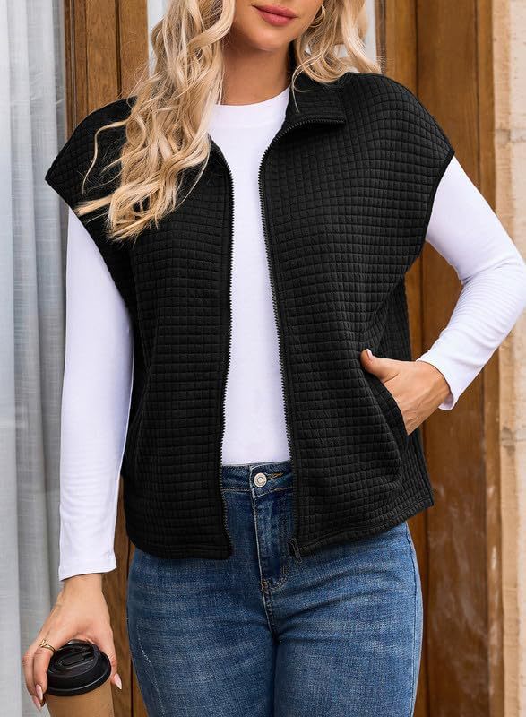 Damen Steppweste mit praktischem Reißverschluss und seitlichen Taschen Krohn-e