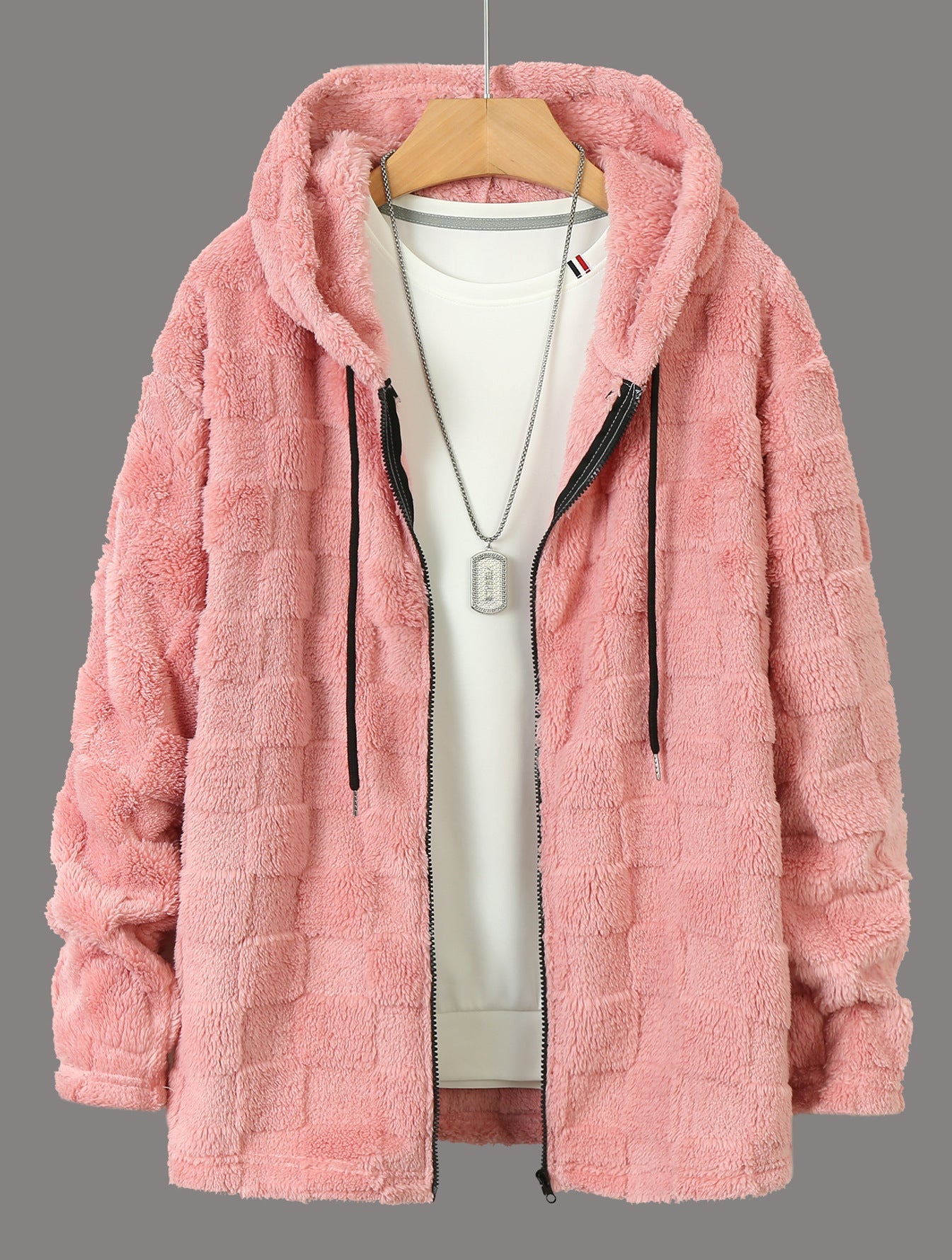 Damen Flauschige Fleecejacke mit Kapuze Krohn-e