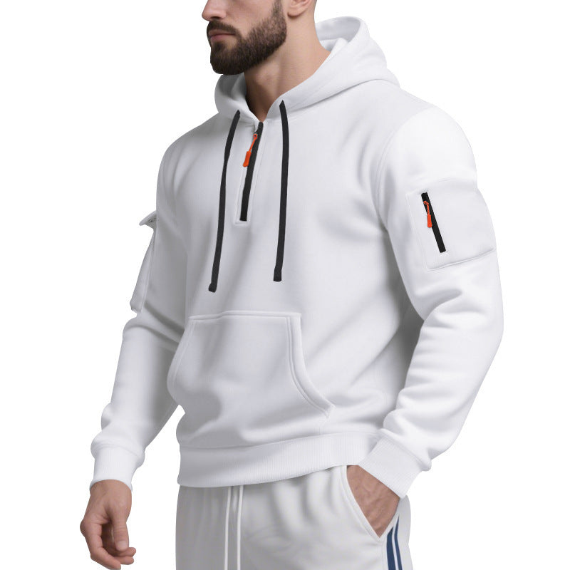 Herren Sport Hoodie mit praktischem Reißverschluss und seitlichen Taschen Krohn-e