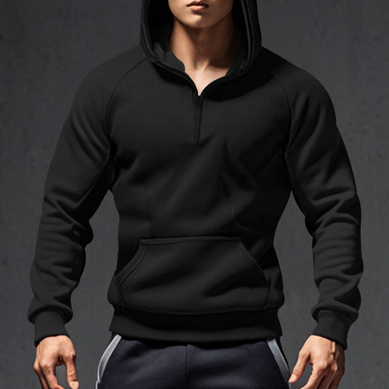 Herren Kapuzenpullover mit Reißverschluss und praktischen Taschen Krohn-e