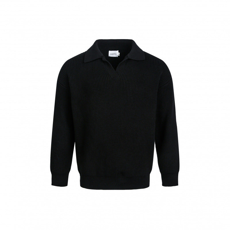Damen Eleganter Strickpullover mit modernem Kragen und feinem Rippstrick Krohn-e