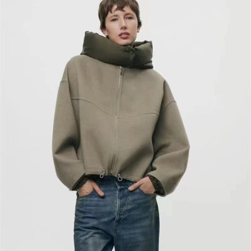 Damen modische Übergangsjacke mit kuscheliger Innenseite und verstellbarem Saum Krohn-e