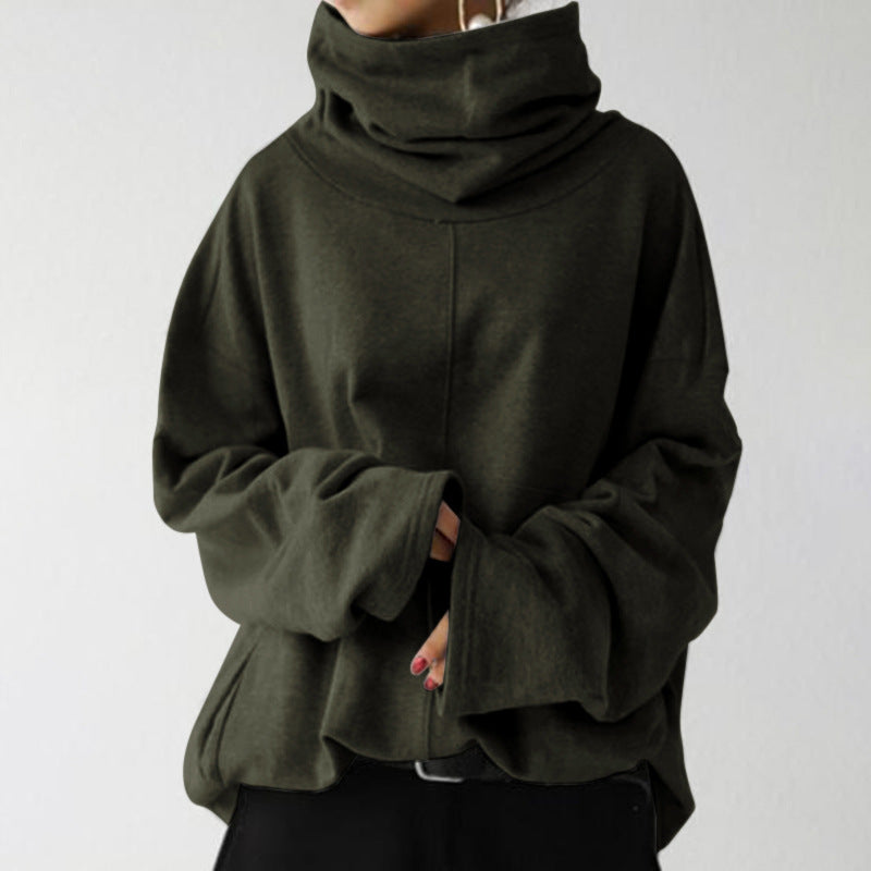 Krohn-e | Trendiger einfarbiger Rollkragenpullover