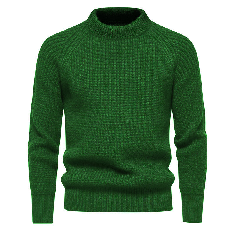 Herren Grobstrickpullover mit hohem Kragen und zeitlosem Design Krohn-e