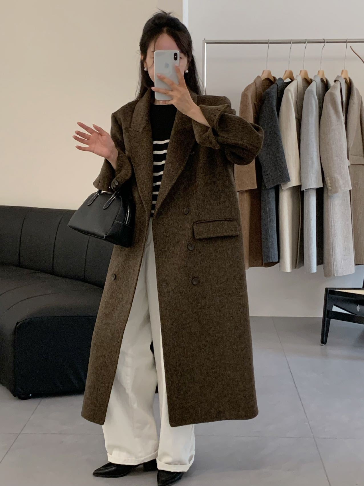 Krohn-e | Eleganter Wollmantel für Damen