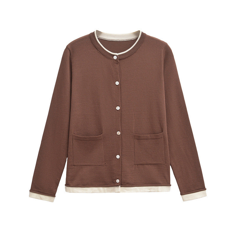 Damen Bequeme Strickjacke mit Taschen Krohn-e