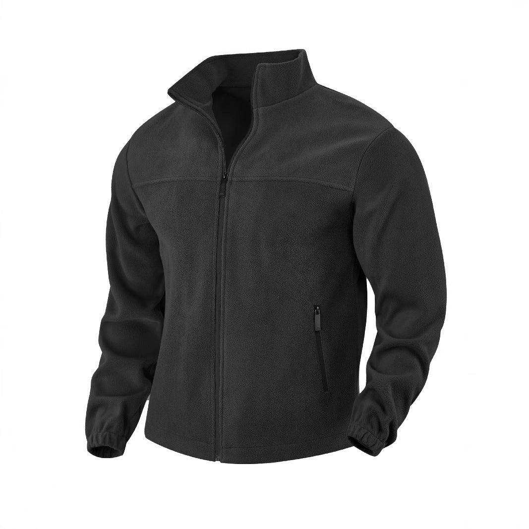 Herren Fleecejacke mit hohem Kragen Krohn-e