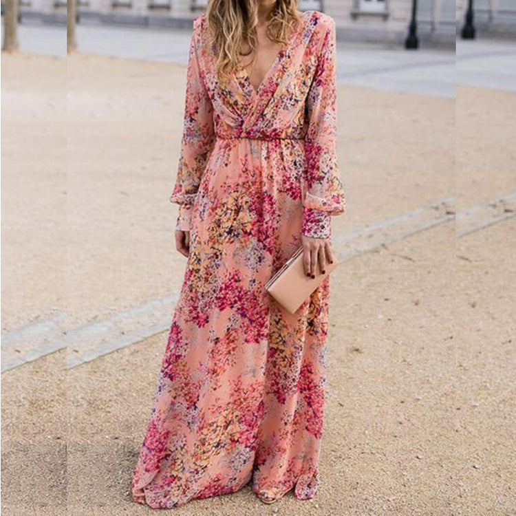 Fudus | Elegantes bedrucktes figurbetontes Swingkleid