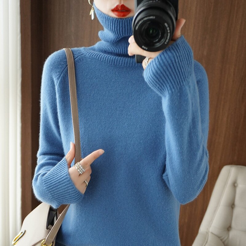 Damen Rollkragenpullover aus weichem Krohn-e