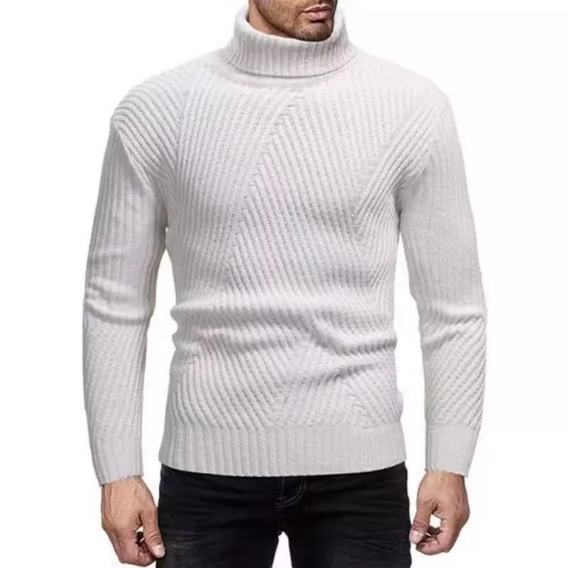 Herren Rollkragenpullover mit gerippter Struktur Krohn-e