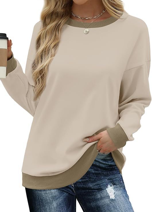 Damen bequemer Sweatshirt mit Raglanärmeln und dekorativem Kragen Krohn-e
