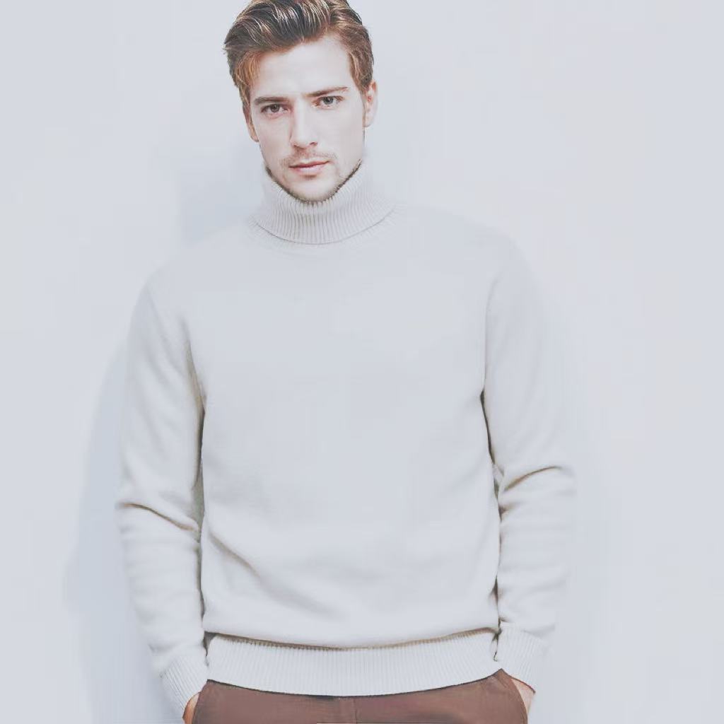 Herren Rollkragenpullover aus feinem Strick Krohn-e